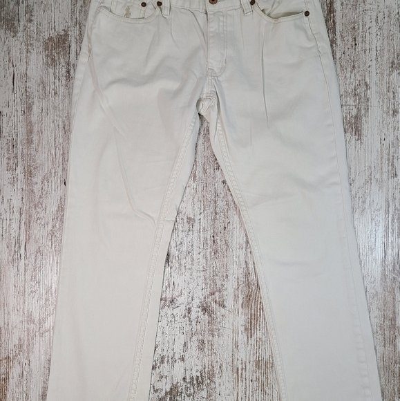 RALPH LAUREN SPORT WHITE JEANS STRAIGHT LEG